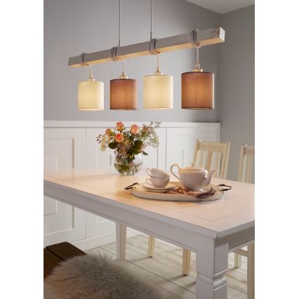 Eglo 55206 - Lustr na lanku TOWNSHEND 4xE27/60W/230V