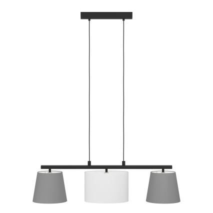 Eglo 55207 - LED Lustr na lanku ALMEIDA 3xE14/25W/230V šedá
