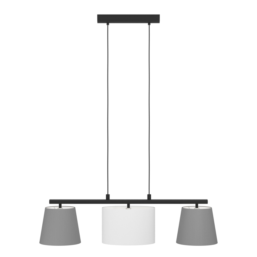 Eglo 55207 - LED Lustr na lanku ALMEIDA 3xE14/25W/230V šedá