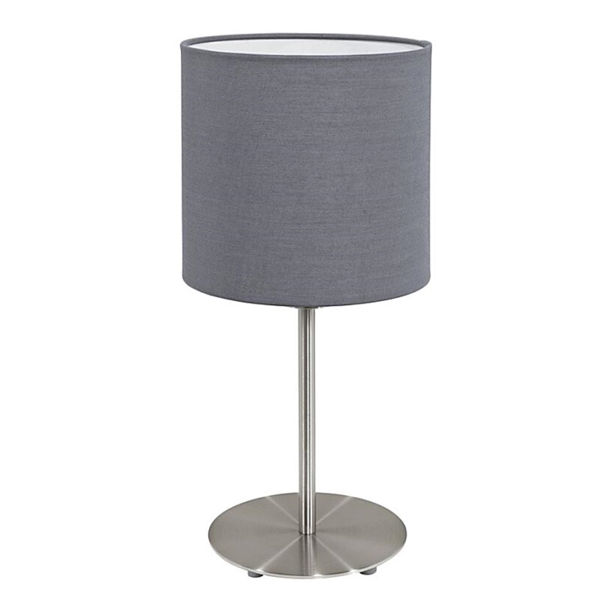 Eglo 55215 - Stolní lampa PASTERI 1xE14/40W/230V šedá