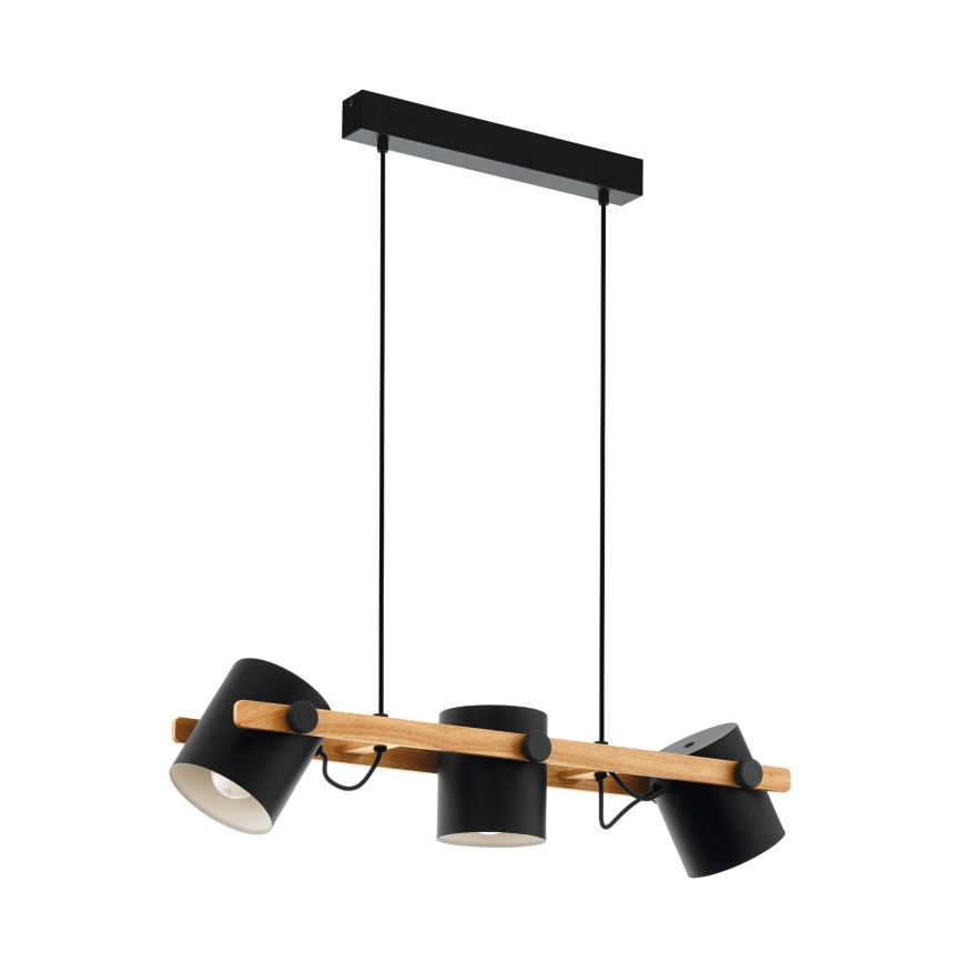 Eglo 55234 - Lustr na lanku HORNWOOD 3xE27/60W/230V