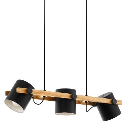 Eglo 55234 - Lustr na lanku HORNWOOD 3xE27/60W/230V
