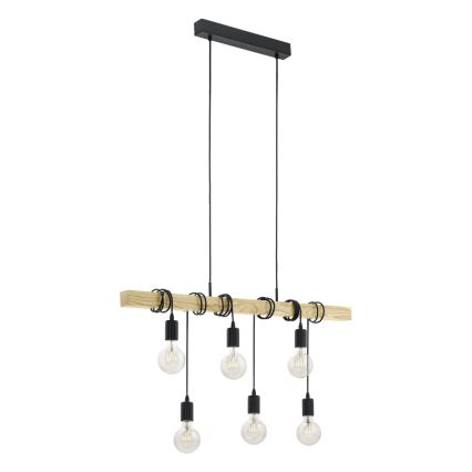 Eglo 55242 - Lustr na lanku TOWNSHEND 6xE27/60W/230V
