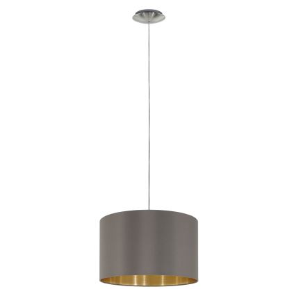 Eglo 55269 - Lustr na lanku MASERLO 1xE27/60W/230V hnědá