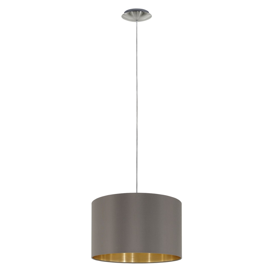 Eglo 55269 - Lustr na lanku MASERLO 1xE27/60W/230V hnědá