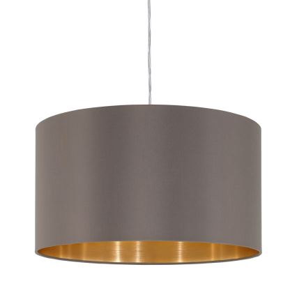 Eglo 55269 - Lustr na lanku MASERLO 1xE27/60W/230V hnědá