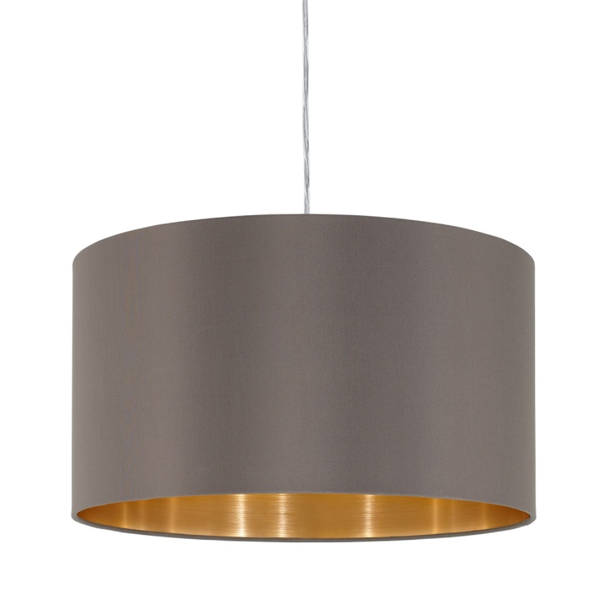 Eglo 55269 - Lustr na lanku MASERLO 1xE27/60W/230V hnědá