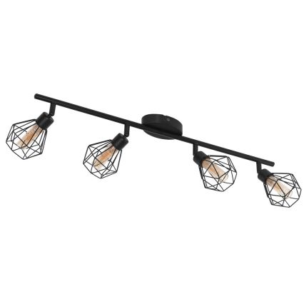 Eglo 55301 - LED Bodové svítidlo ZAPATA 4xG9/3W/230V černá