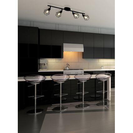 Eglo 55301 - LED Bodové svítidlo ZAPATA 4xG9/3W/230V černá