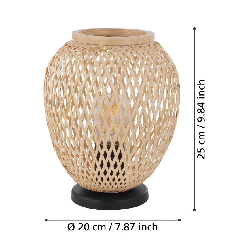 Eglo 55699 - Stolní lampa DEMBLEBY 1xE27/40W/230V béžová