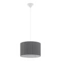 Eglo 55702 - Lustr na lanku 1xE27/40W/230V šedá