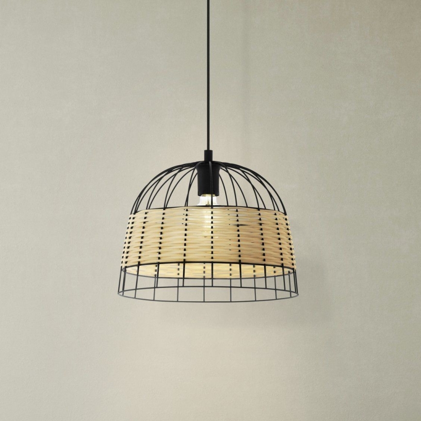 Eglo 55709 - Lustr na lanku ANWICK 1xE27/40W/230V ratan