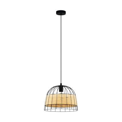 Eglo 55709 - Lustr na lanku ANWICK 1xE27/40W/230V ratan