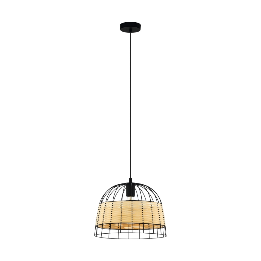 Eglo 55709 - Lustr na lanku ANWICK 1xE27/40W/230V ratan