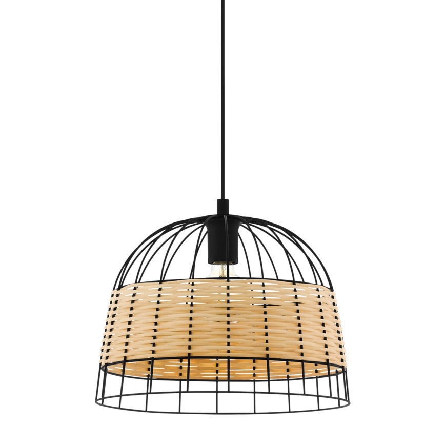 Eglo 55709 - Lustr na lanku ANWICK 1xE27/40W/230V ratan