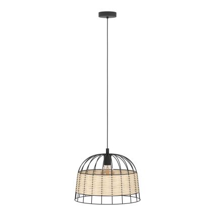 Eglo 55709 - Lustr na lanku ANWICK 1xE27/40W/230V ratan
