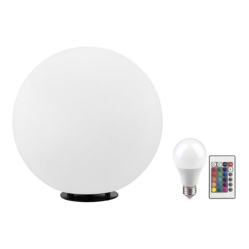 Eglo 55786 - LED RGBW Venkovní lampa MONTEROLO-C 1xE27/9W/230V 2700-6500K IP65 pr. 30 cm + dálkové ovládání