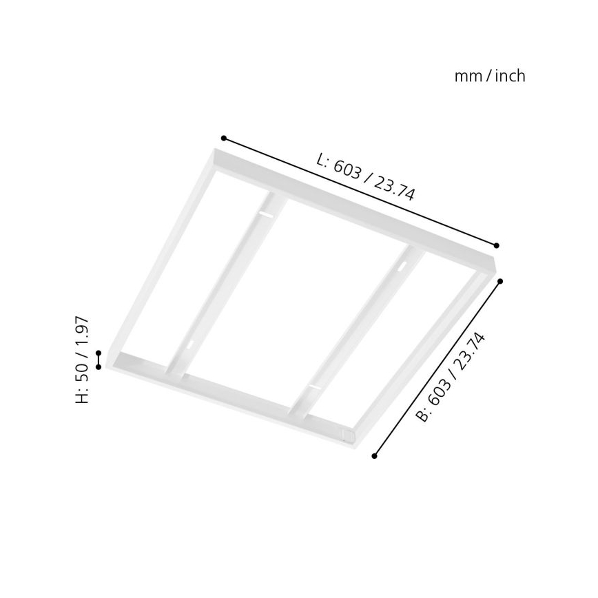 Eglo - Rám na stropní panel 603x603mm