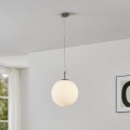 Eglo 63269 - Lustr na lanku PIEDALE 1xE27/60W/230V pr. 35 cm matný chrom