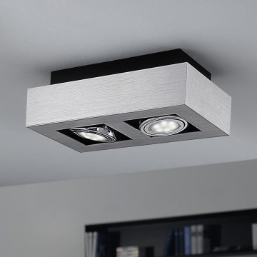 Eglo 64695 - LED Bodové svítidlo LOKE PRO 2xGU10/5W/230V 3000K matný chrom