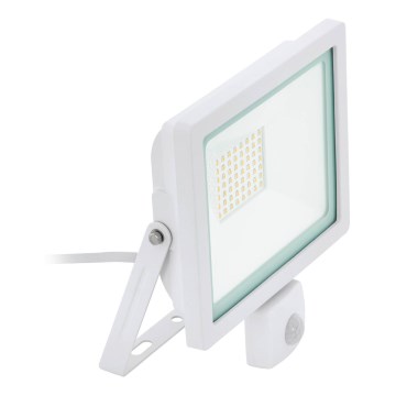 Eglo 64877 - LED Reflektor se senzorem FILETTI LED/50W/230V 3000K IP44 bílá
