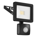 Eglo 64878 - LED Reflektor se senzorem FILETTI LED/10W/230V 4000K IP44 černá