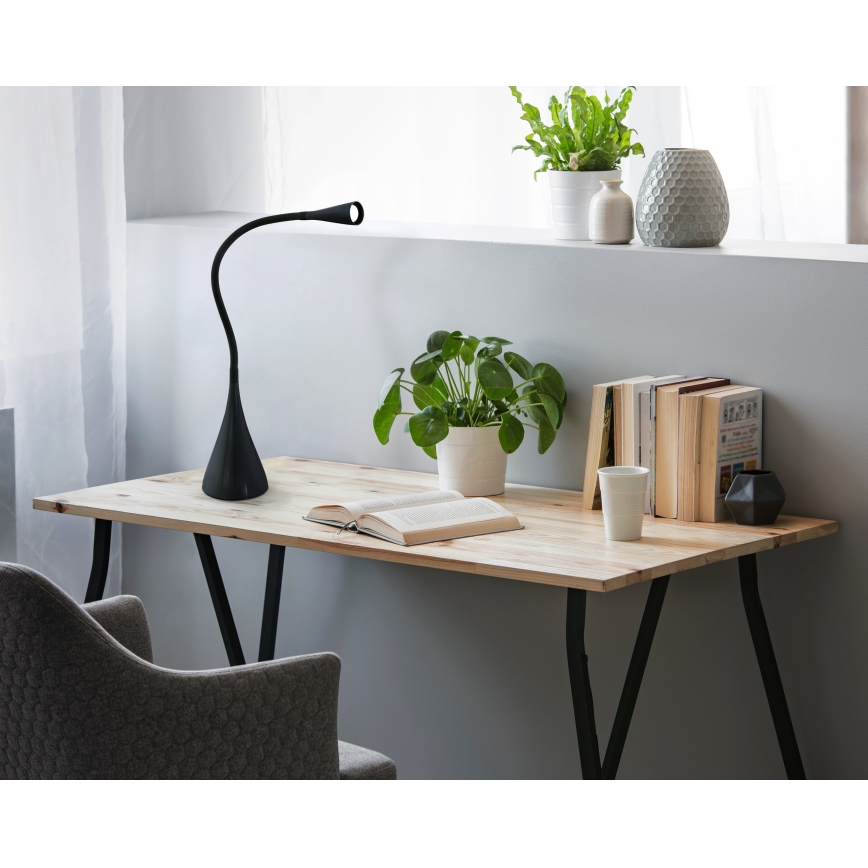 Eglo 64975 - LED Stmívatelná flexibilní stolní lampa SNAPORA PRO LED/3,5W/230V 3000K černá
