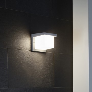 Eglo 65045 - LED Venkovní nástěnné svítidlo DESELLA PRO LED/10W/230V IP54 stříbrná