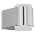 Eglo 65054 - LED Venkovní nástěnné svítidlo BRIONES PRO 2xLED/3W/230V IP44 lesklý chrom