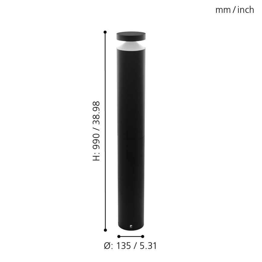 Eglo 65058 - LED Venkovní lampa MELZO PRO LED/11W/230V 3000K IP65 černá