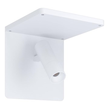 Eglo 67562 - LED Nástěnné svítidlo s policí CIGLIE LED/8,1W/230V bílá