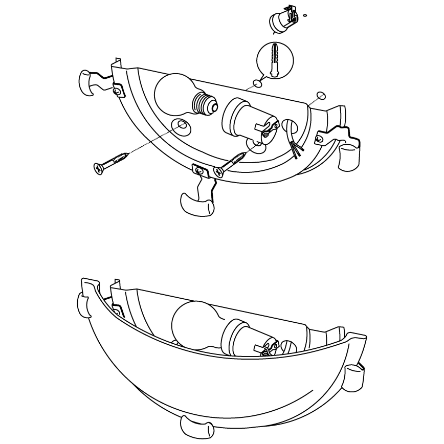 Eglo - Nástěnné svítidlo 1xE27/60W/230V alabastrové sklo