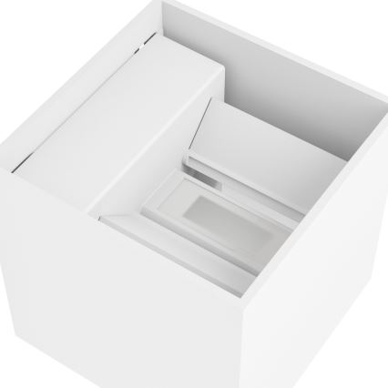 Eglo - LED Stmívatelné venkovní nabíjecí nástěnné svítidlo se senzorem pohybu a soumraku LED/2,2W/5V IP44 bílá