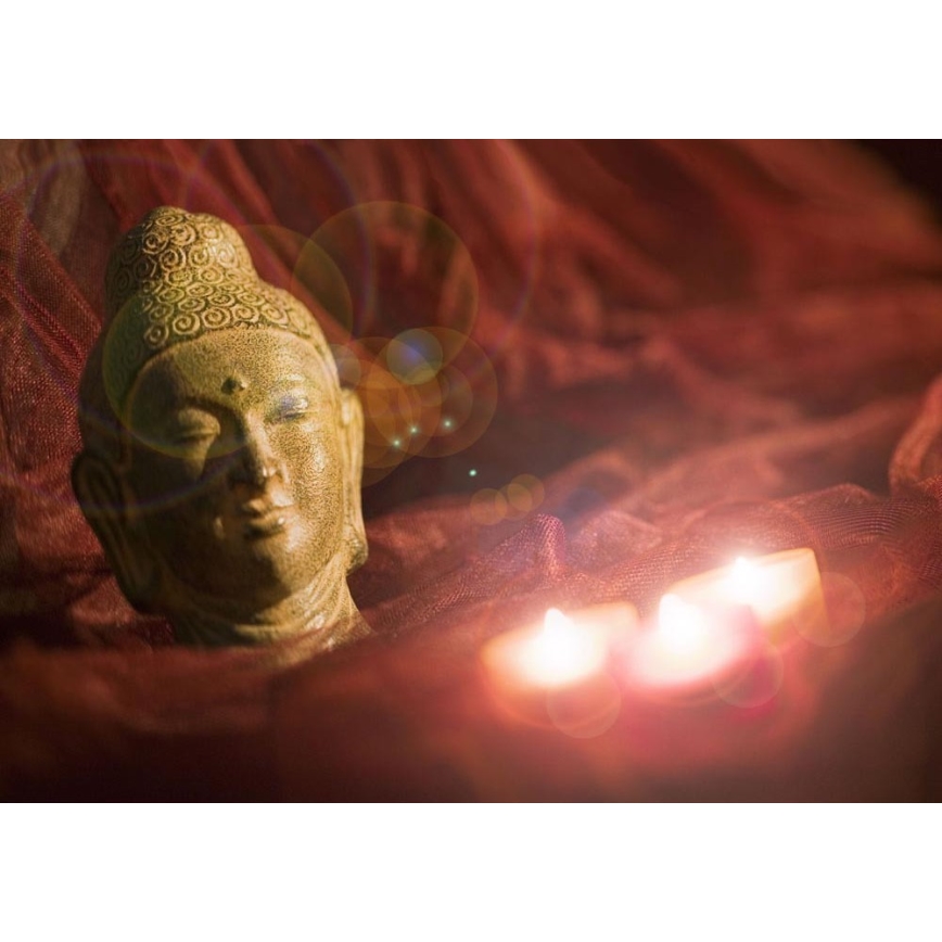 Eglo 75039 - LED Svítící dekorační obraz BUDDHA 3xLED/0,02W/2xAA 30x45 cm