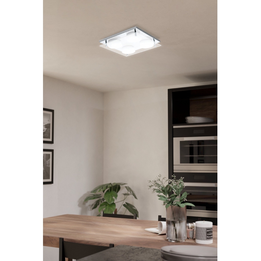 Eglo 75329 - LED Stropní svítidlo ABIOLA 4xLED/6W/230V lesklý chrom