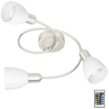 Eglo 75388 - LED RGBW Stmívatelný přisazený lustr GRIMSEY-C 3xE14/4W/230V + dálkové ovládání