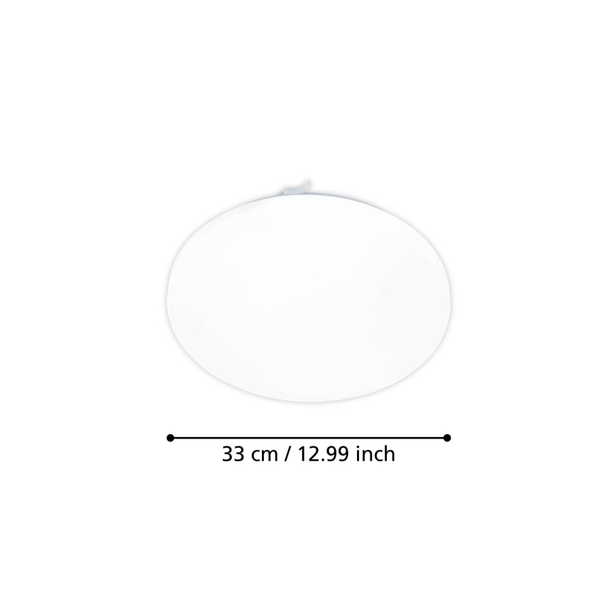 Eglo 75449 - LED Stropní svítidlo se senzorem pohybu FRANIA-M LED/15,5W/230V 3000K pr. 33 cm bílá