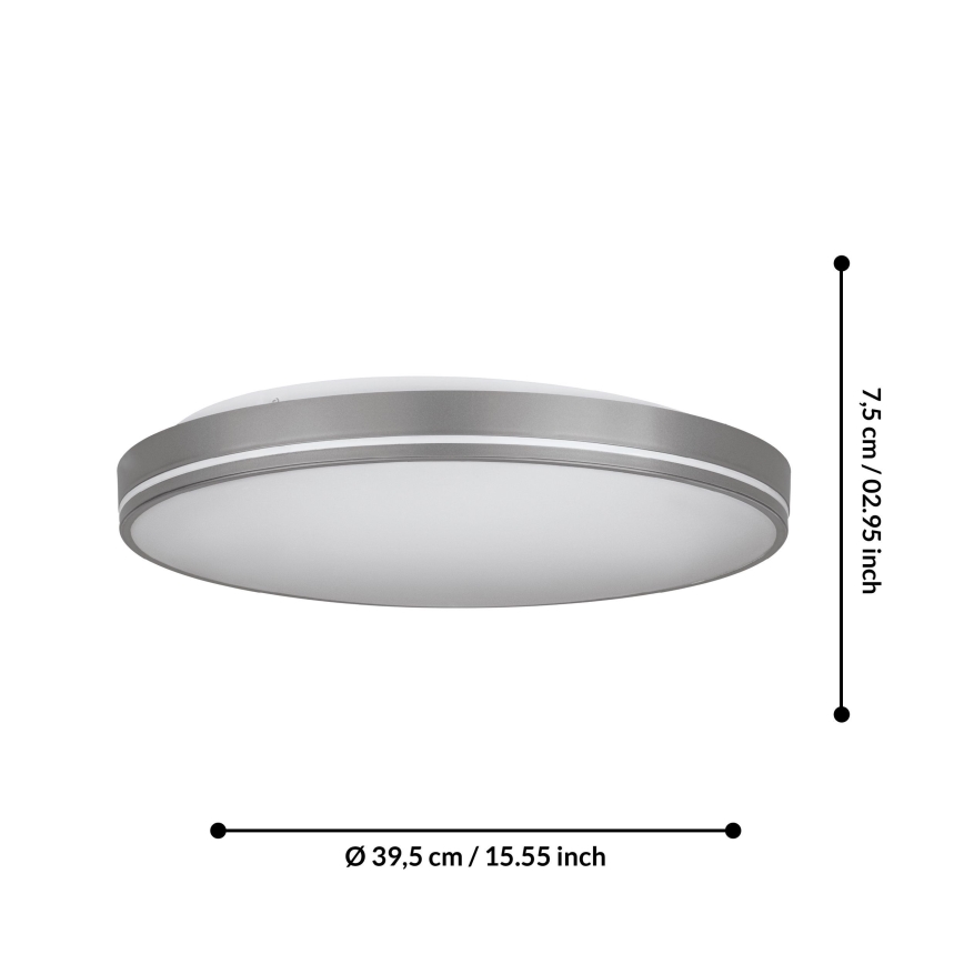 Eglo - LED Stmívatelné stropní svítidlo LED/22W/230V 3000-6500K + dálkové ovládání