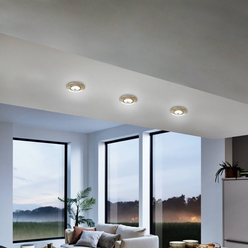 Eglo 75765 - SADA 3x LED Podhledové svítidlo ZUJAR LED/3,4W/230V matný chrom