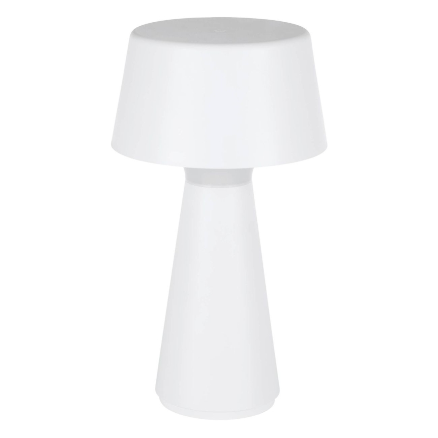 Eglo - LED Stmívatelná venkovní nabíjecí stolní lampa LED/3W/5V 2200/3000/4000K 2000 mAh IP44 bílá