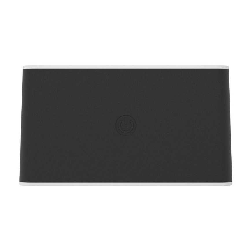 Eglo - LED Stmívatelné nabíjecí dotykové venkovní nástěnné svítidlo LED/5W/5V 2000 mAh 3000/4000/6500K IP44 černá