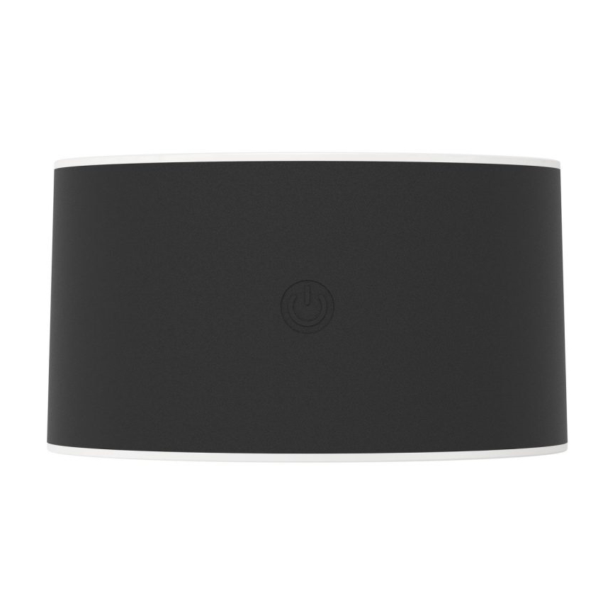 Eglo - LED Stmívatelné nabíjecí dotykové venkovní nástěnné svítidlo LED/5W/5V 2000 mAh 3000/4000/6500K IP44 černá