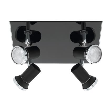 Eglo 780428 - LED Koupelnové bodové svítidlo BABILONE 4xGU10/3W/230V IP44 černá