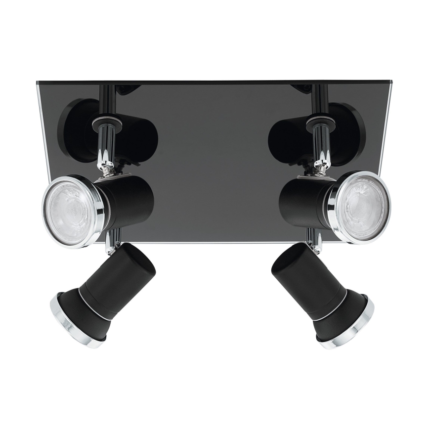 Eglo 780428 - LED Koupelnové bodové svítidlo BABILONE 4xGU10/3W/230V IP44 černá