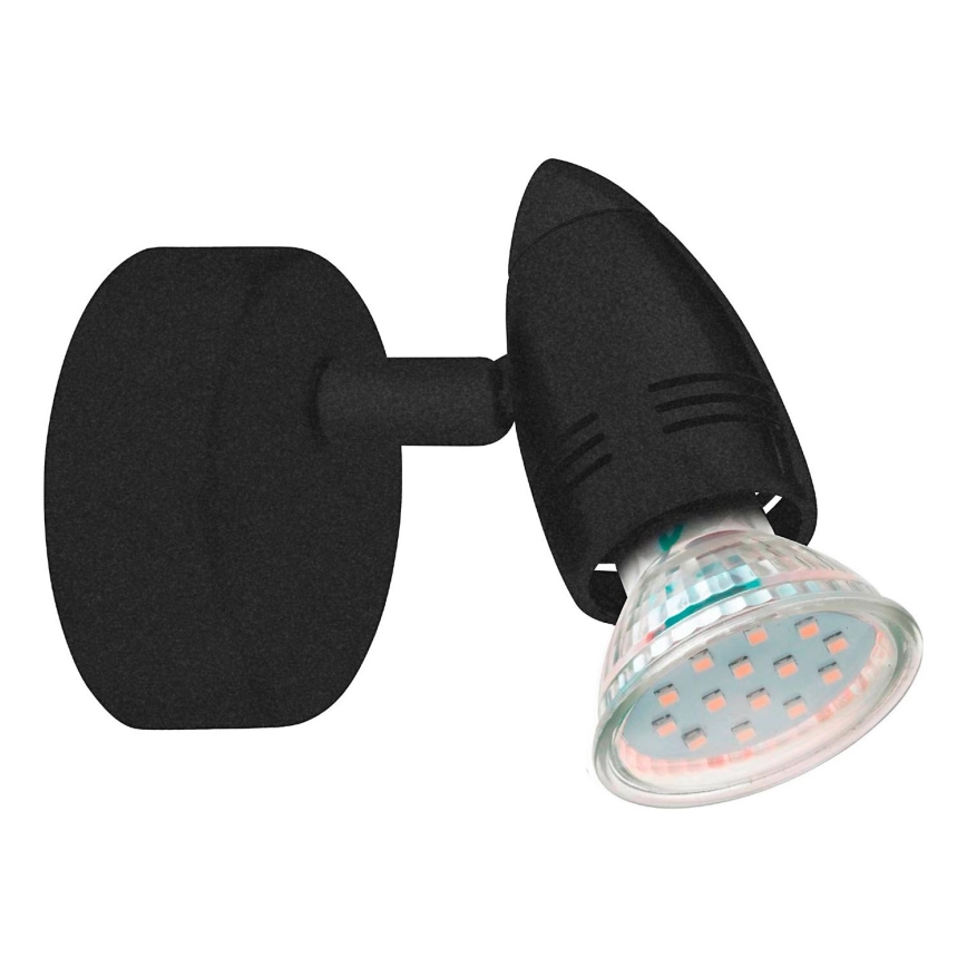 Eglo 780443 - LED Nástěnné bodové svítidlo SABADELL 1xGU10/2,8W/230V 3000K černá