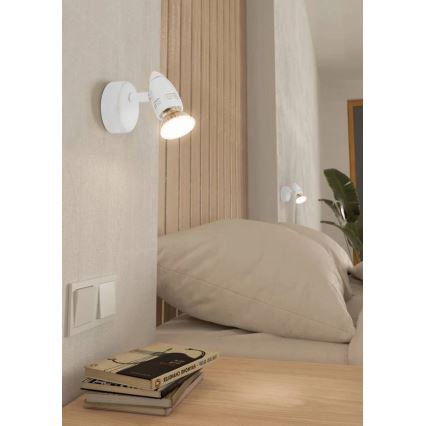 Eglo 780447 - LED Nástěnné bodové svítidlo SABADELL 1xGU10/2,8W/230V 3000K bílá