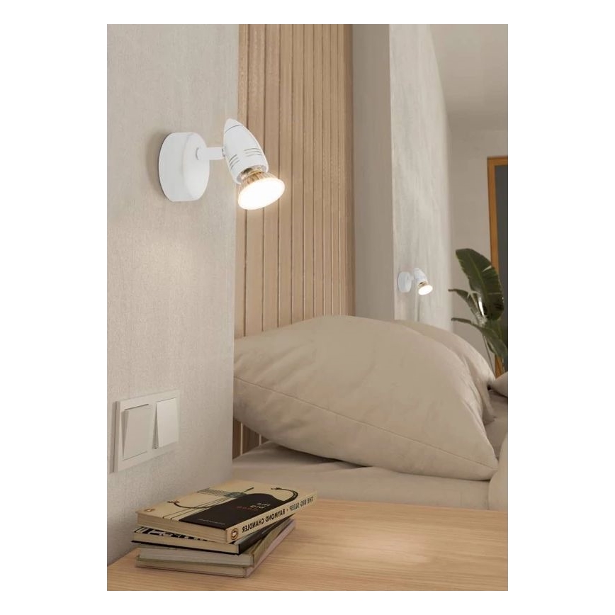 Eglo 780447 - LED Nástěnné bodové svítidlo SABADELL 1xGU10/2,8W/230V 3000K bílá