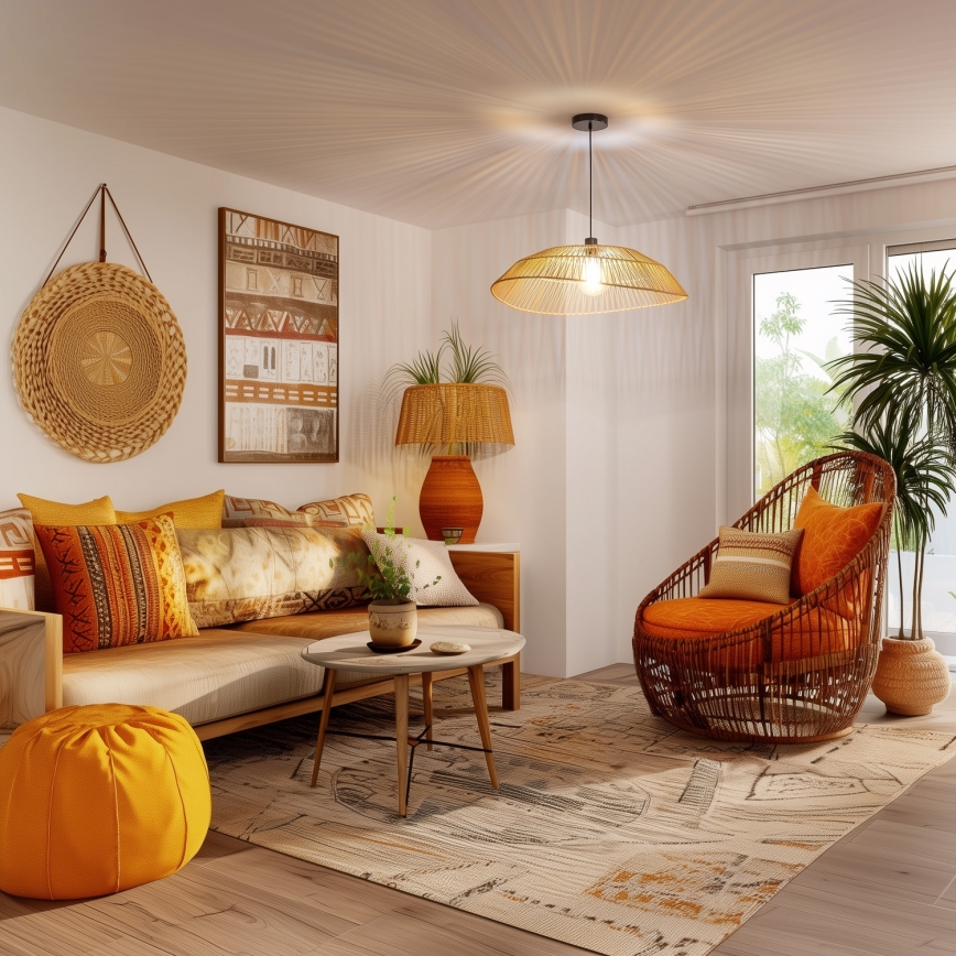 Eglo 781098 - Náhradní stínidlo ke svítidlu KERIA pr. 70 cm hnědá