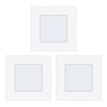 Eglo 78196 - SADA 3x LED Podhledové svítidlo FUEVA LED/2,7W/230V 8,5x8,5 cm