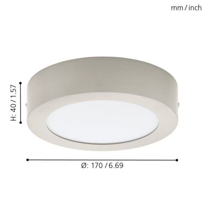 Eglo 78213 - LED Stropní svítidlo FUEVA LED/10,9W/230V